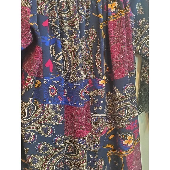 Joel Women's Patchwork Printed Boho‎ Tunic Top Sz XL - Picture 5 of 7